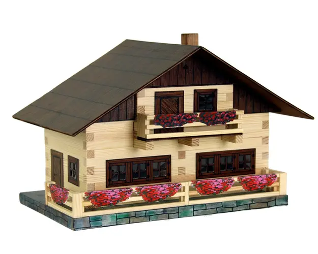 Set de constructie arhitectura, Walachia, Pensiune alpina, 195 piese din lemn