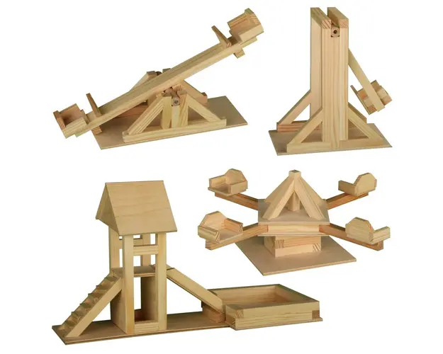 Set de construit, Walachia, Loc de joaca, 176 piese din lemn