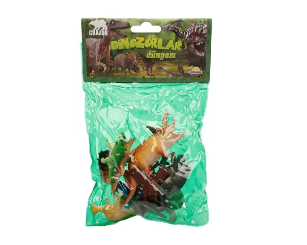 Set figurine dinozauri in punga mica, Crazoo