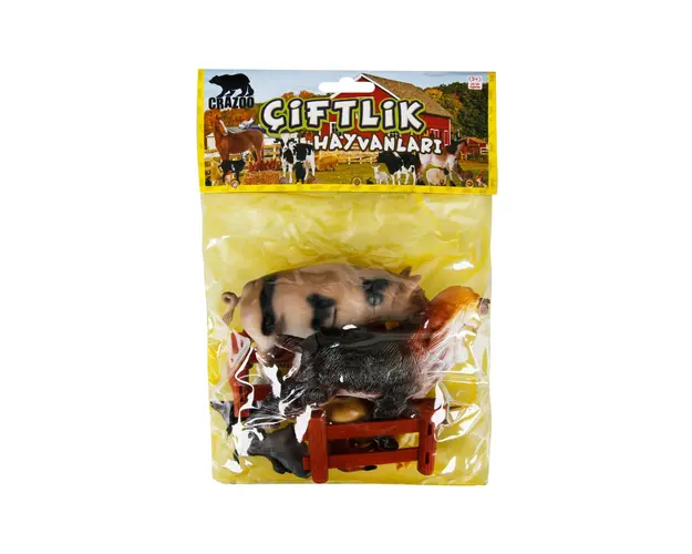 Set animale de la ferma in punga medie, Crazoo