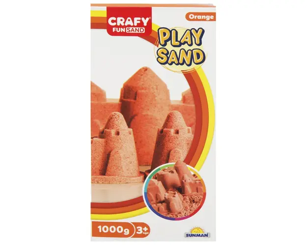 Nisip Kinetic, Crafy, 1 kg, Portocaliu