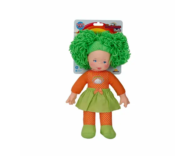 Papusa cu par verde, Dollz n More, Rainbow, 35 cm
