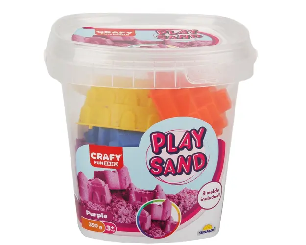 Nisip de modelat, Crafy, Violet, 350 g