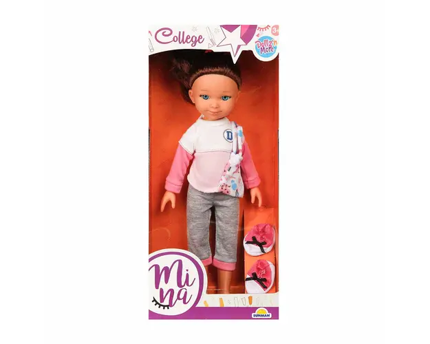 Papusa Mina la facultate, Dollz n More, 35 cm