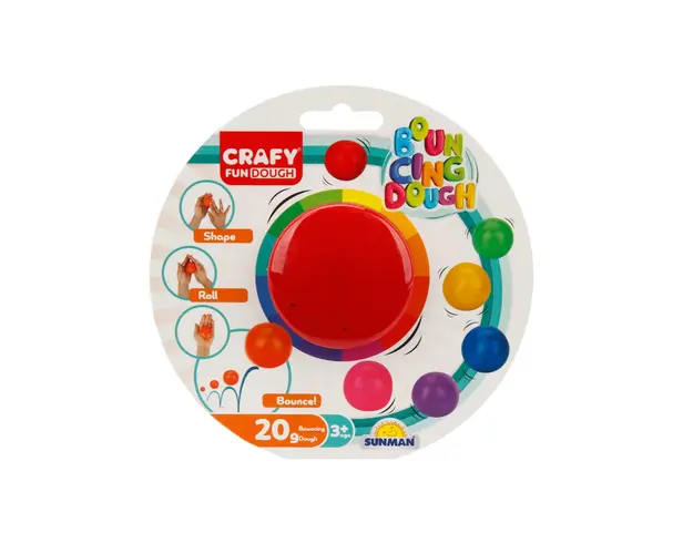 Plastilina colorata, Crafy, Rosu, 20 g