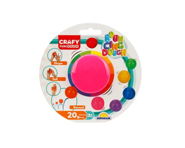 Plastilina colorata, Crafy, Roz, 20 g