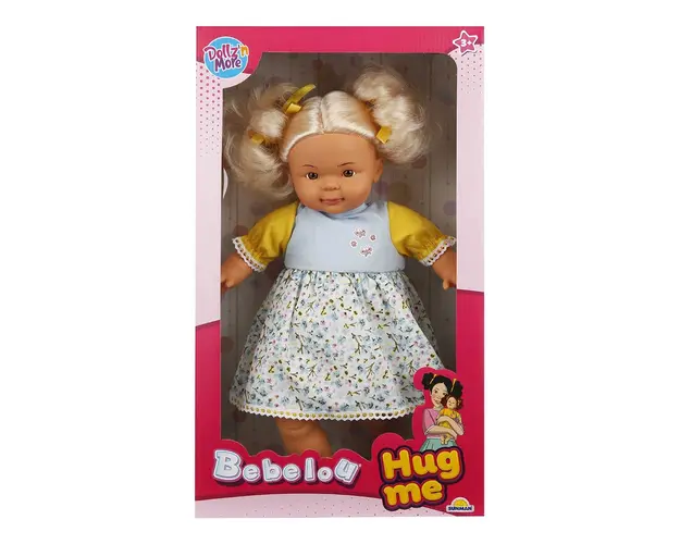 Papusa Bebelou cu par blond, Dollz n More, Hug me, 40 cm