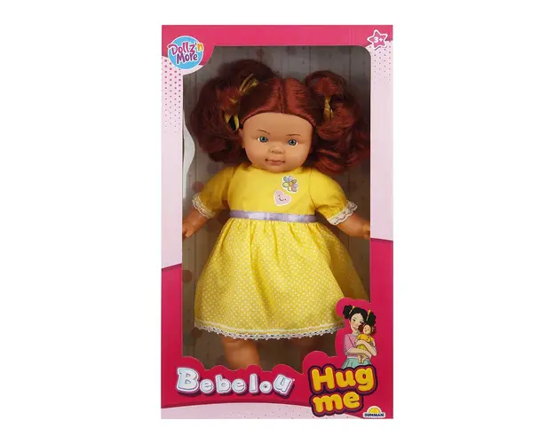 Papusa Bebelou cu par roscat, Dollz n More, Hug me, 40 cm