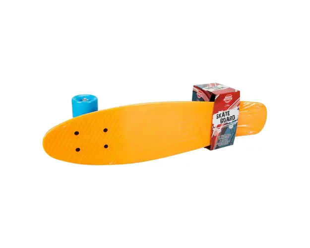 Skateboard din plastic, Rising Sports Xtreme, Portocaliu, 58 cm