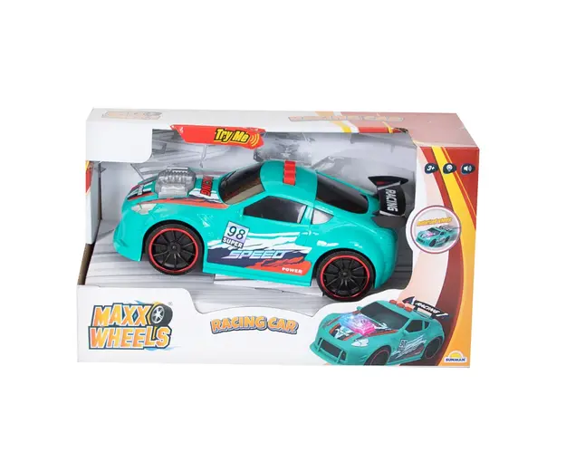 Masina de curse cu lumini si sunete, Maxx Wheels