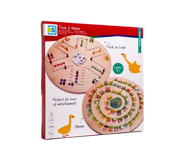 Joc 3 in 1, BS Toys, Goose Tock si Ludo