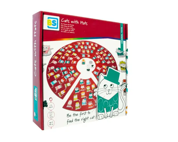 Joc de atentie, BS Toys, Pisici cu palarii