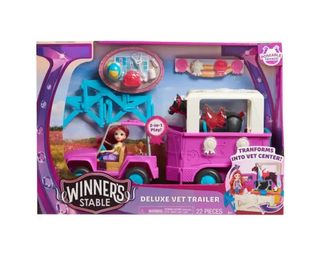 Set papusa medic veterinar, Winners Circle, Deluxe trailer