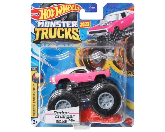 Masinuta Hot Wheels Monster Truck, Dodge Charger, HLT14