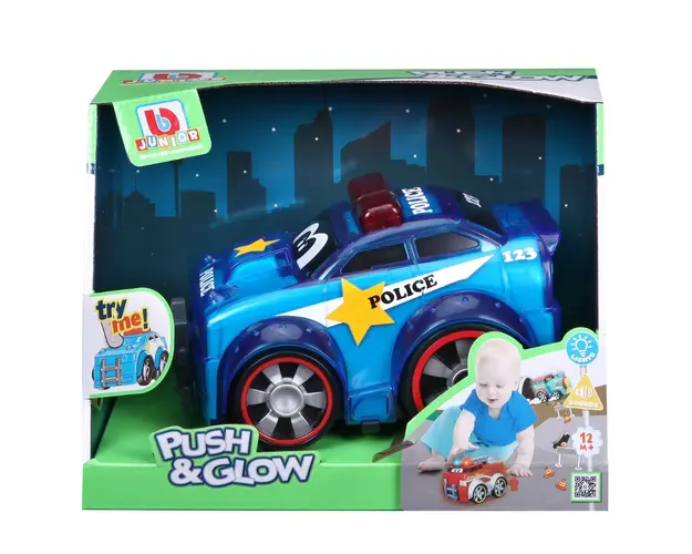 Masina de politie, Bburago Junior, Push And Glow