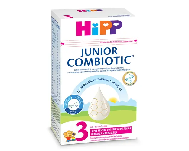 Lapte praf de crestere Junior Combiotic Hipp 3, 500 g, 1 an+