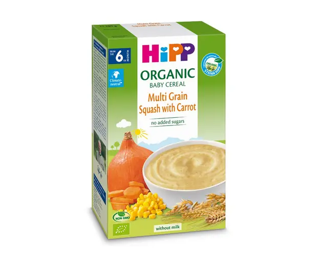 Cereale cu dovleac si morcov, Hipp, 200 g