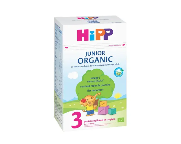 Lapte de crestere Junior Organic Hipp 3, 500 g