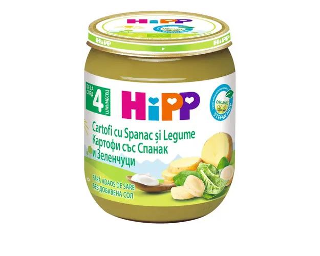 Piure crema din spanac si legume, Hipp, 125 g
