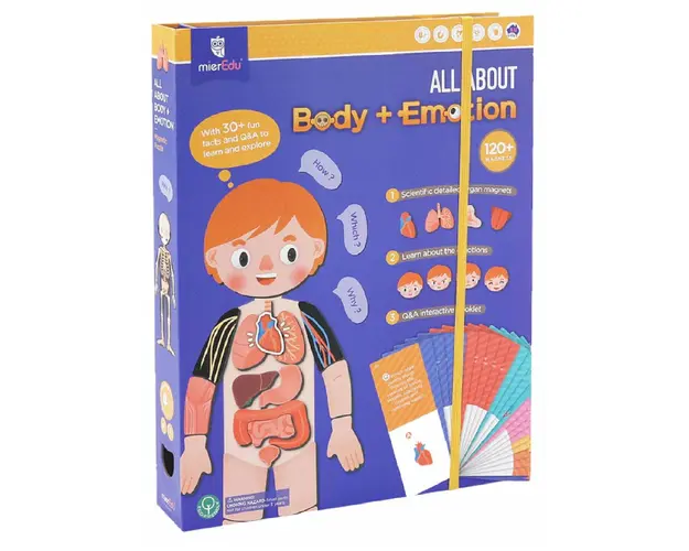 Joc educativ magnetic, mierEdu, Totul despre corp si emotii