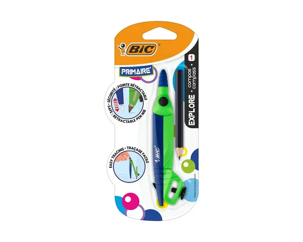Compas explore, Bic, pentru scoala primara, Bl1