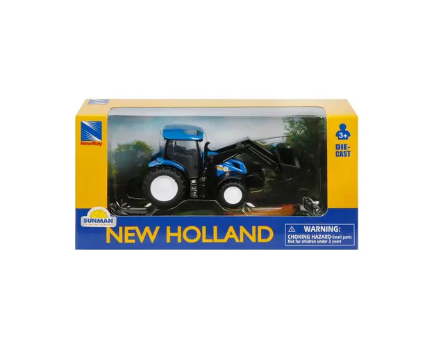 Vehicul de constructie, New Ray, Buldozer New Holland, Albastru