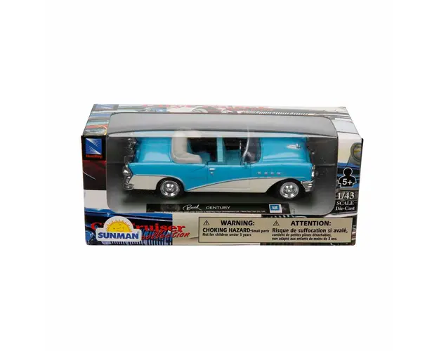 Masina metalica, New Ray, Buick Century, 1:43, Alb-Blue