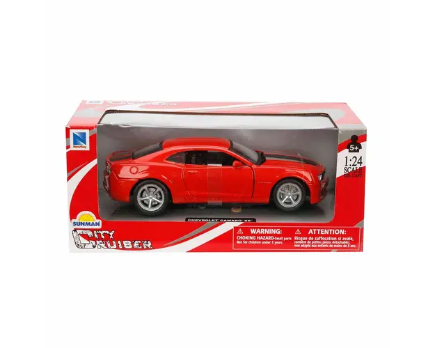 Masina metalica, New Ray, Chevrolet Camaro, 1:24, Rosu