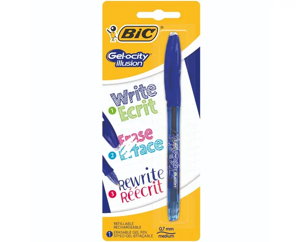 Pix cu gel termosensibil Bic, Albastru