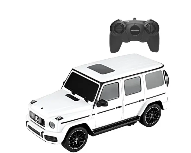 Masinuta cu telecomanda Rastar, Mercedez-Benz G63 AMG, 1:24, Alb