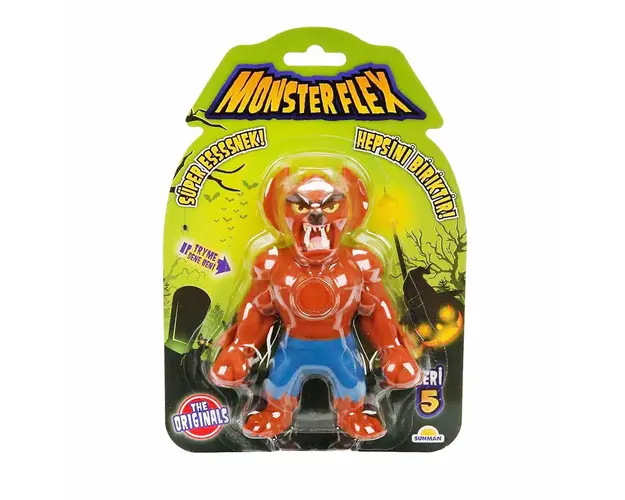 Figurina Monster Flex, Monstrulet care se intinde, S5, Bat Monster