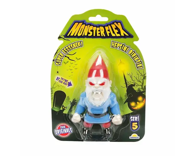 Figurina Monster Flex, Monstrulet care se intinde, S5, Evil Gnome