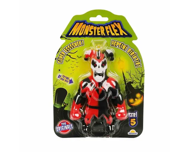 Figurina Monster Flex, Monstrulet care se intinde, S5, Jester