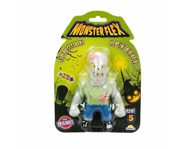 Figurina Monster Flex, Monstrulet care se intinde, S5, Zombie