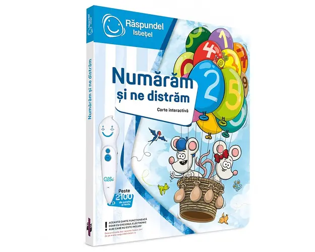 Carte interactiva, Raspundel Istetel, Numaram si ne distram