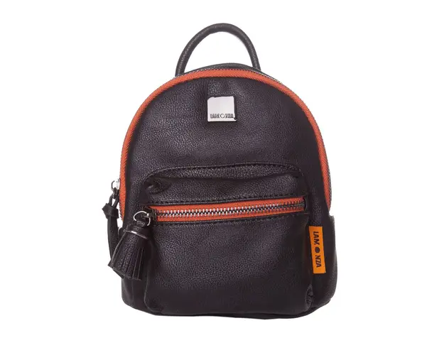 Rucsac dama Lamonza Daisy, Negru, 17 cm