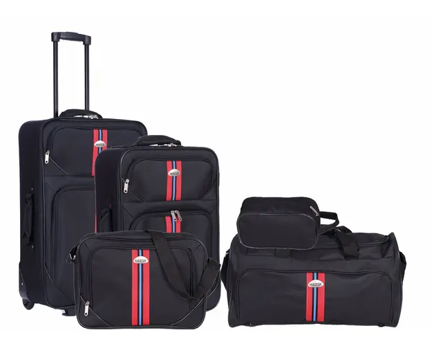 Set Master Penta, 5 buc., 2 Trolere (mediu si mic) + 3 Genti (voiaj, de avion, de cosmetice)