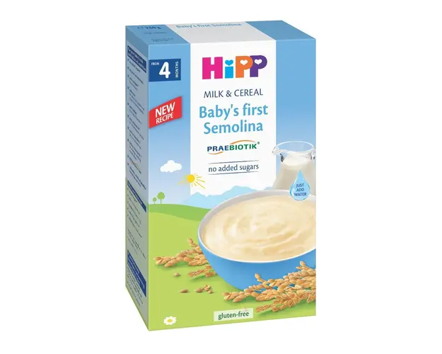Primul gris al Copilului, HiPP - Lapte si cereale, 250g