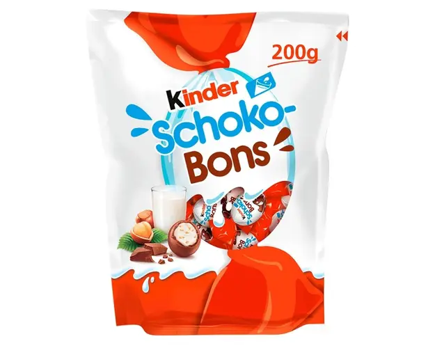 Bomboane de ciocolata cu lapte Kinder Schokobons, 200 g