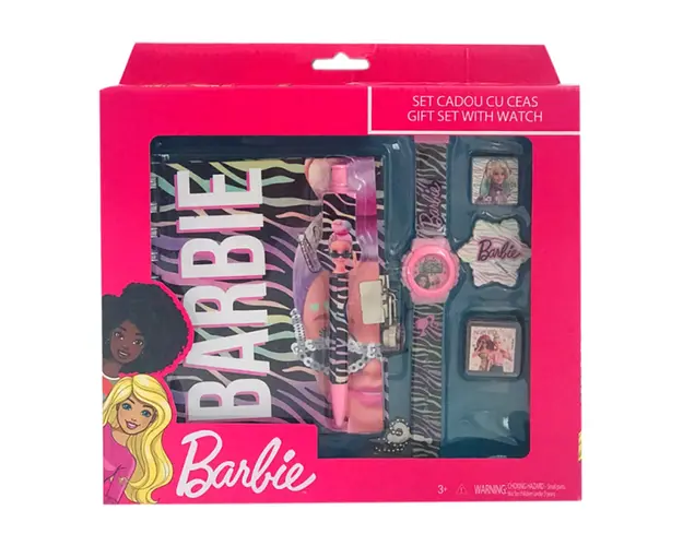 Set cadou cu ceas, Barbie