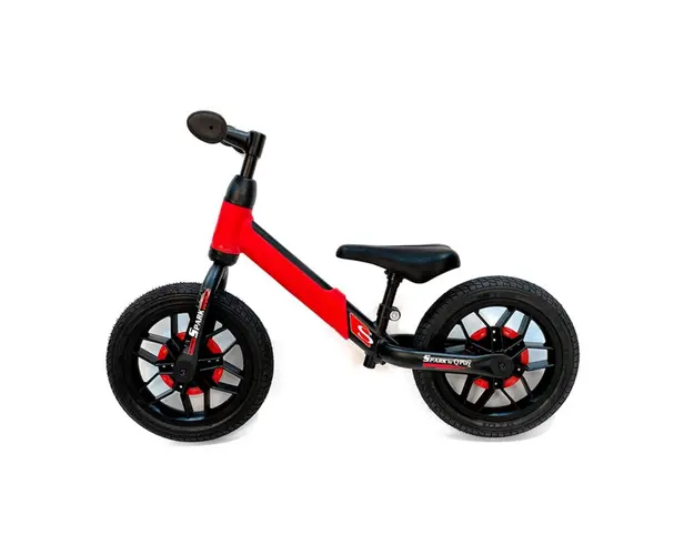 Bicicleta fara pedale, Qplay Spark, Rosu, 12 inch
