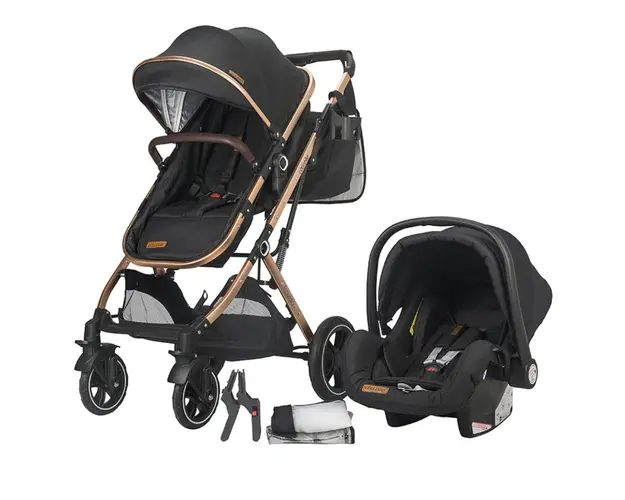 Carucior 3 in 1 ultracompact Coccolle Ravello, Diamond Black