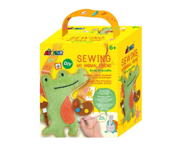 Set de cusut, Avenir, Prietenul meu animal, Crocodil artistic