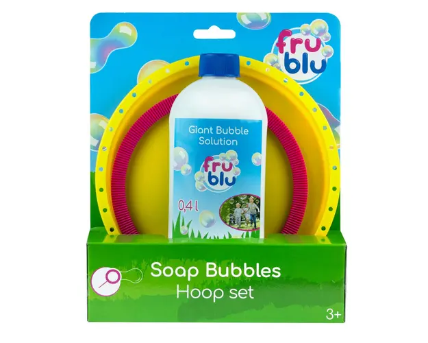 Set baloane de sapun si solutie, Fru Blu, Hoop, 0.4 l