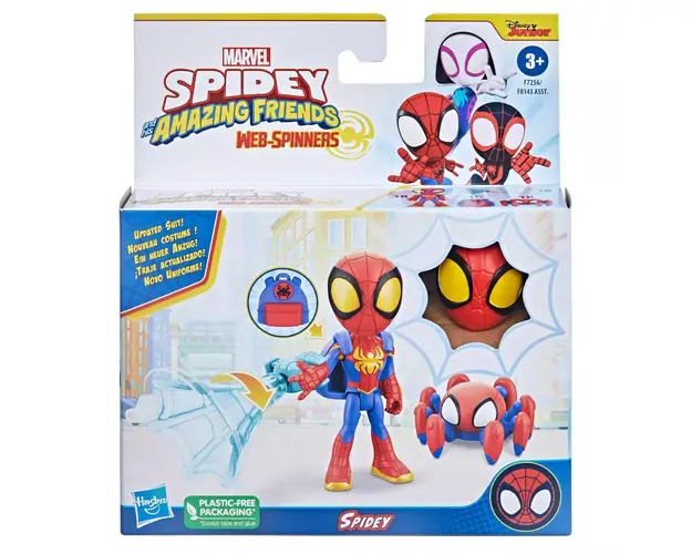 Figurina cu accesorii, Spidey and his Amazing Friends, Web-Spinners, Spidey, F7256