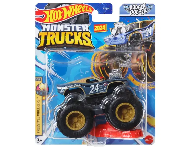 Masinuta Hot Wheels Monster Truck, Rodger Dodger, HTM59