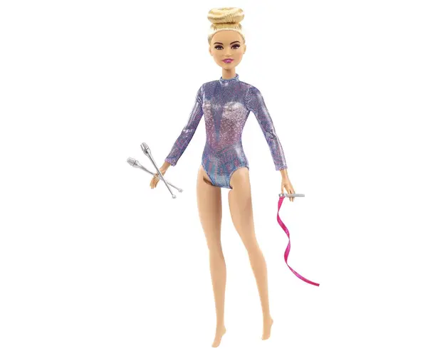 Papusa Barbie, Gimnastica ritmica, 30 cm, GTN65