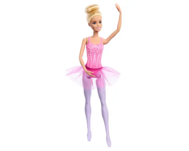 Papusa Barbie balerina cu rochita roz, HRG34