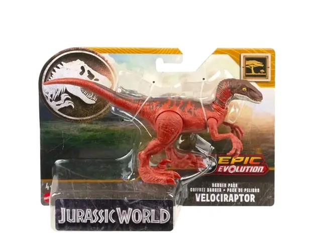 Figurina dinozaur articulata, Jurassic World, Velociraptor, HTK53