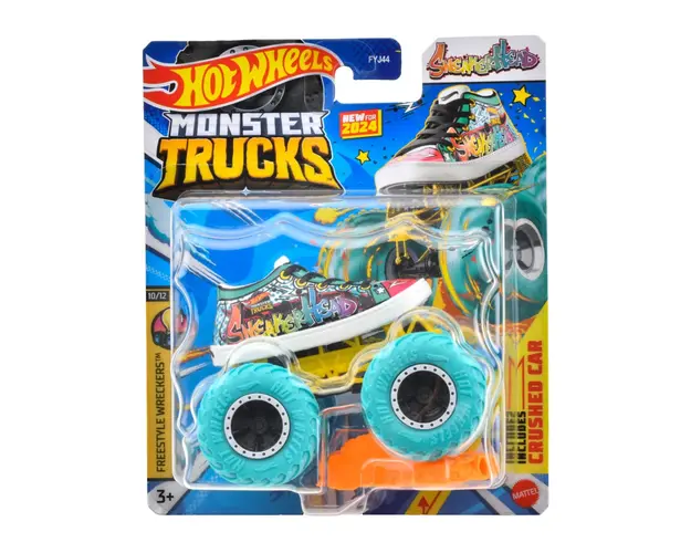 Masinuta Hot Wheels Monster Truck, Sneaker Head, HTM34